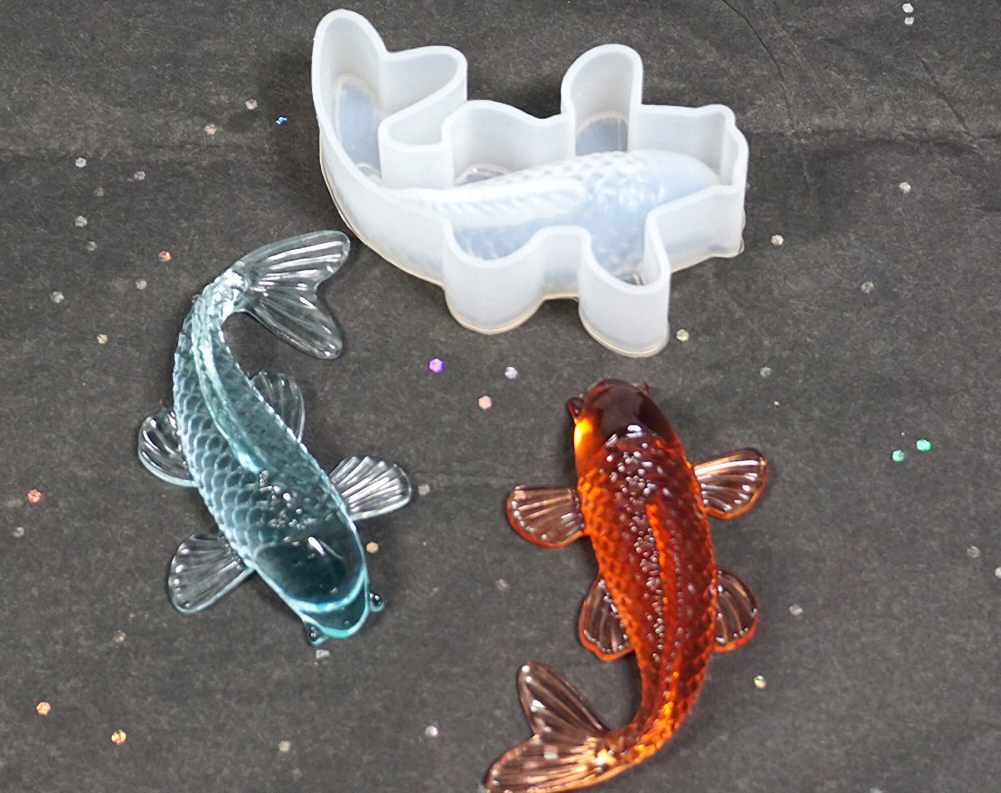 Koi Fish Molds Koi Fish Fish Mold Silicone Fish Mold Etsy