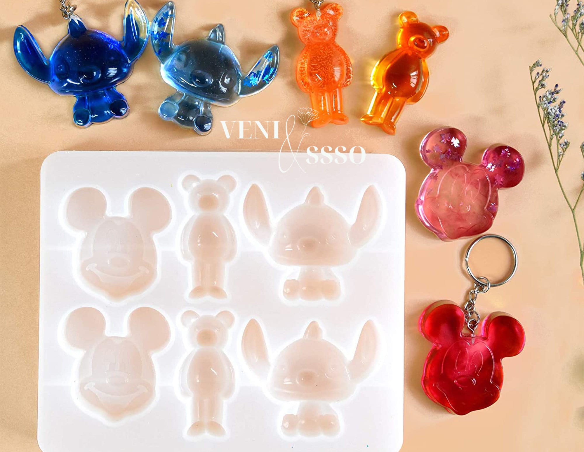 Disney Parks Stitch Straw & Silicone Ice Mold Tray Lilo & Stitch ~ NEW /  Sealed