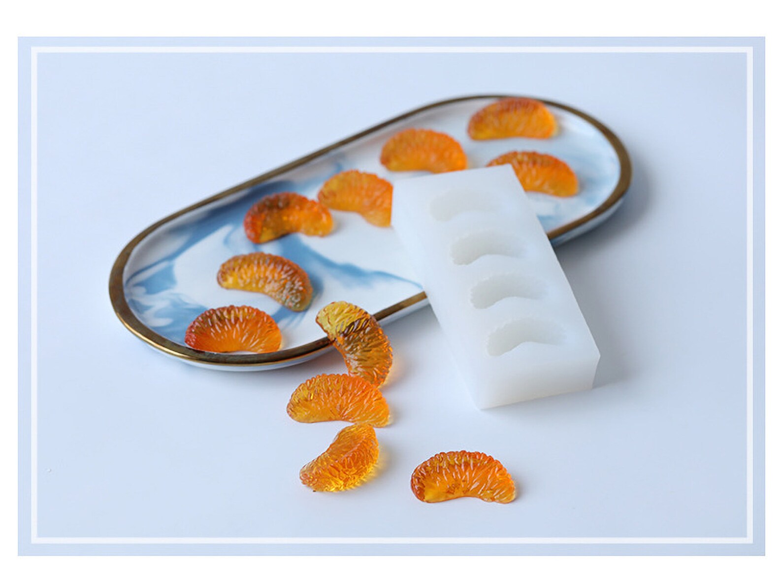 Resin Mold Orange Petal Fruit Molds for Candles Fruit Etsy