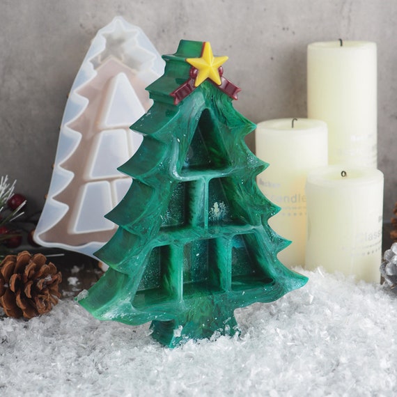 Albero di Natale scatola scatola stampo resina , scatola di stoccaggio  gioielli fare , scatola di gingillo albero , decorazioni ripiano , piccola  ripiano , artigianato -  Italia