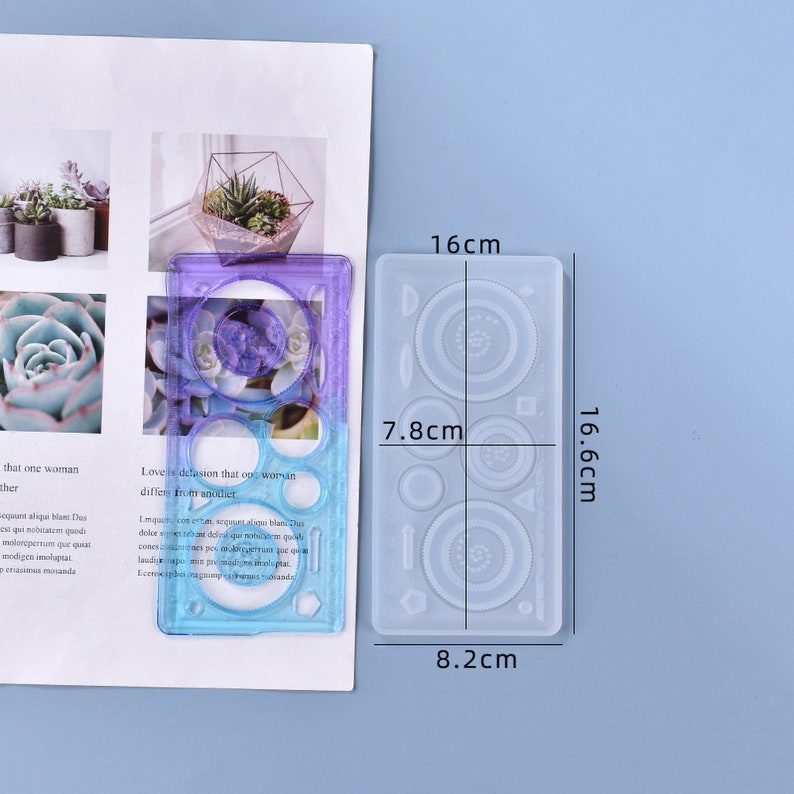 Ruler Resin Mold Drawing Tool Stationery Handmade Student - Etsy