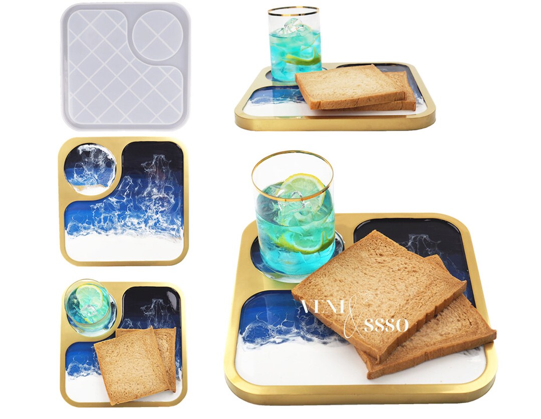 Runde Harzform 25cm - Silikon Gießform Für DIY Tabletts & Teller