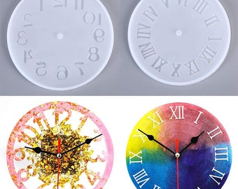 Small Number Clock Mold Resin, Round Clock Silicone Mold, Jewelry Mold,clock  Vintage, Home Decoration, Casting Handmade Resin Art Mold 