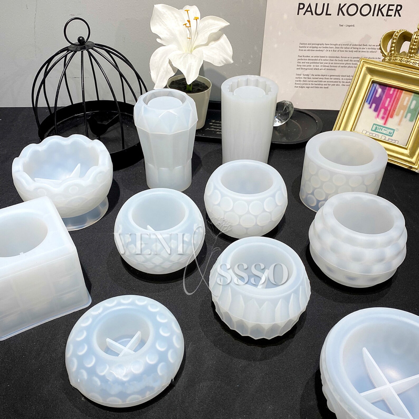 Dot Candle Holder Mold Candle Stick Silicone Mold Succulents Etsy