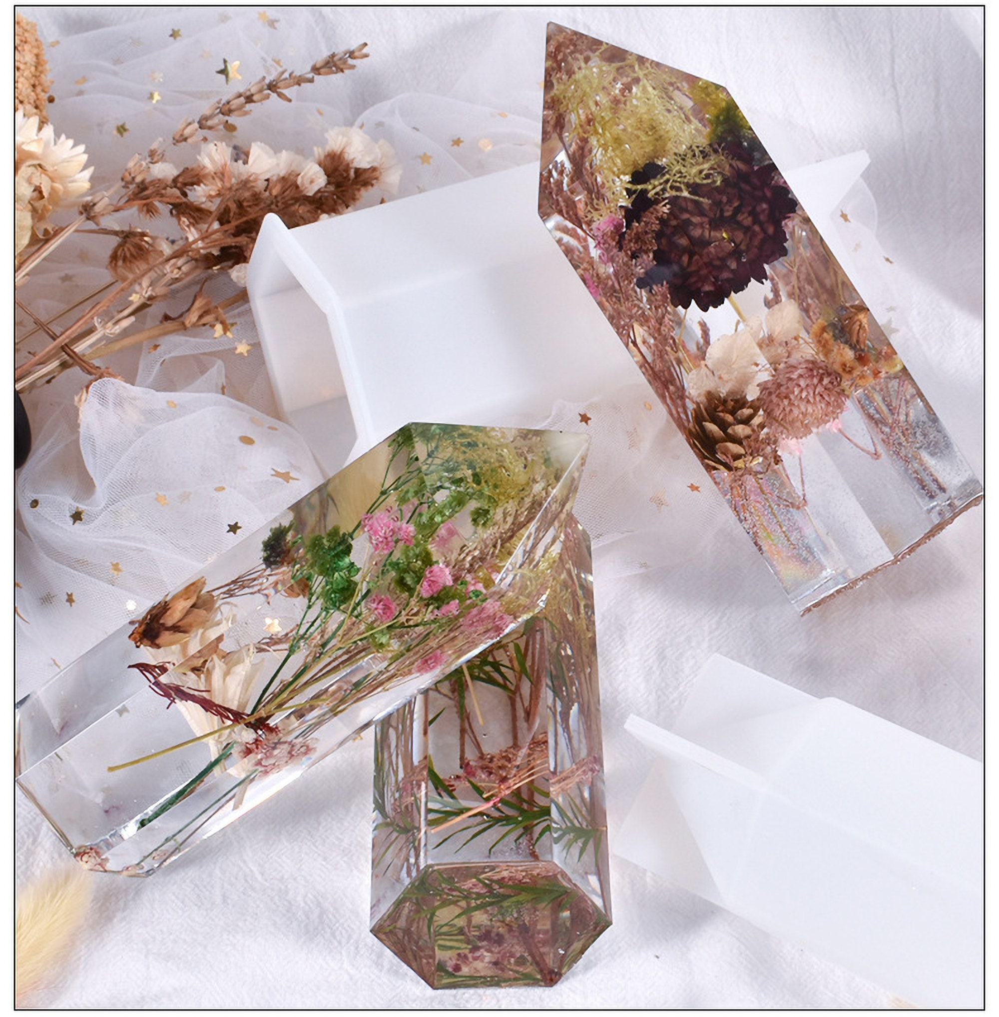 Crystal Resin Molds Large Resin Mold Crystal Tower Silicone Etsy