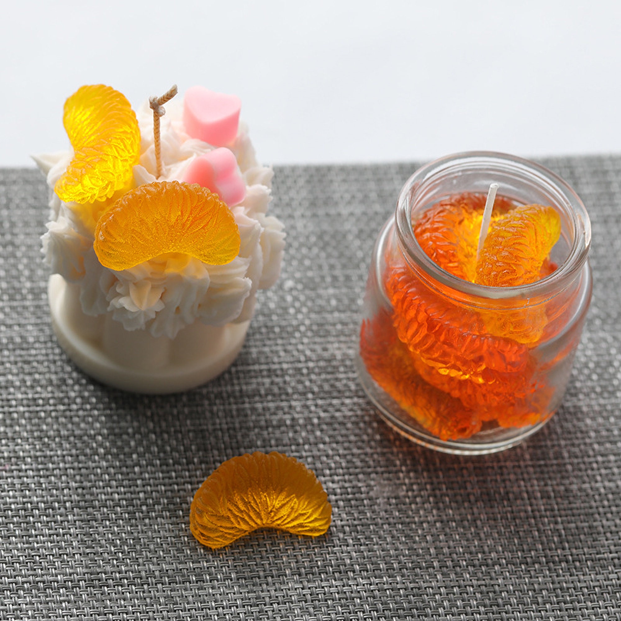 Resin mold orange petal fruit molds for candles fruit Etsy