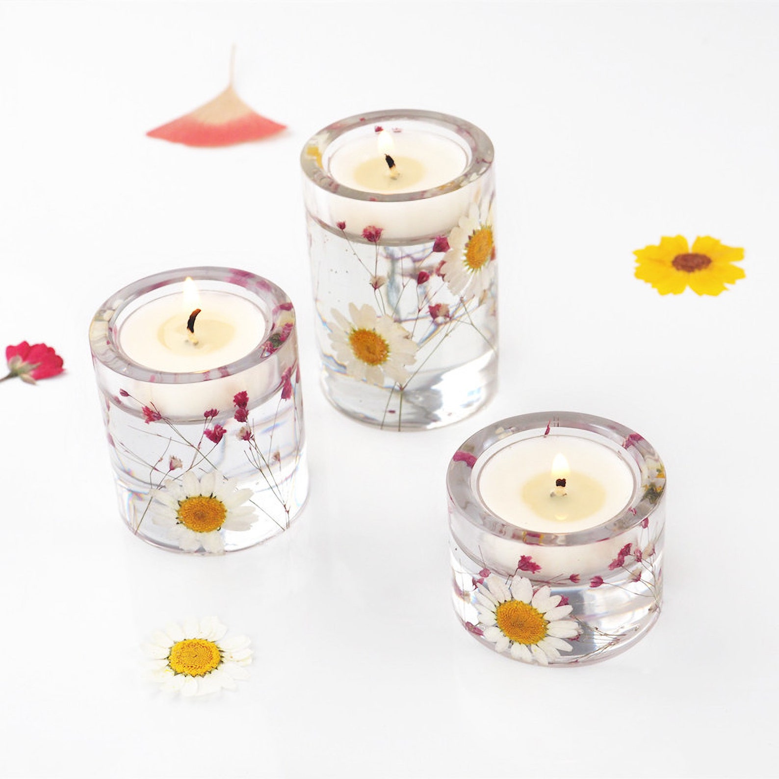 Candle Holder Mold Cylinder Resin Mold Candlestick Holder Etsy