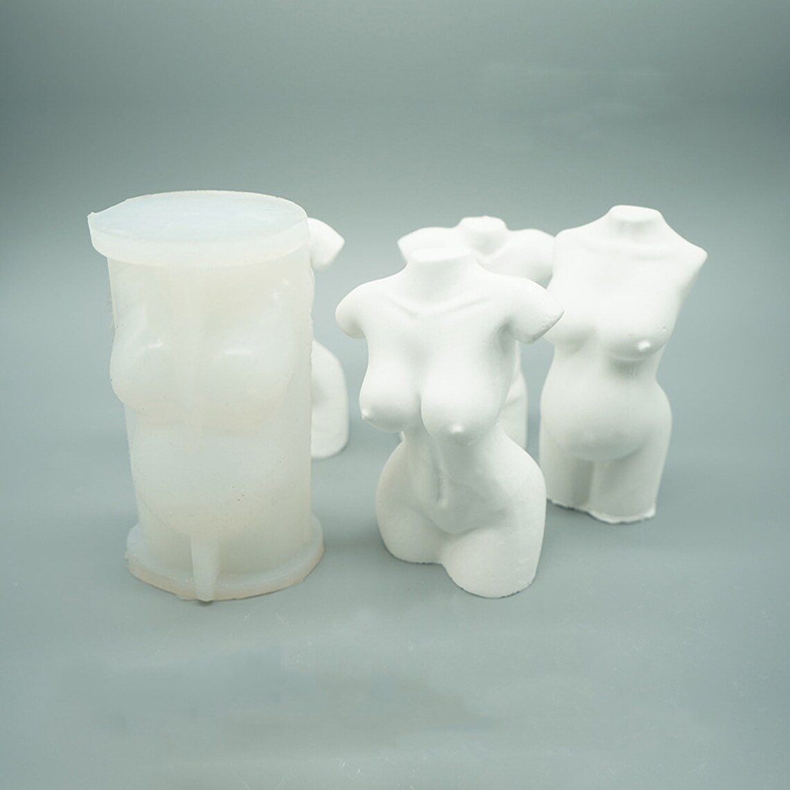 Body Candle Resin Mold Torso Candle Silicone Female Body Etsy