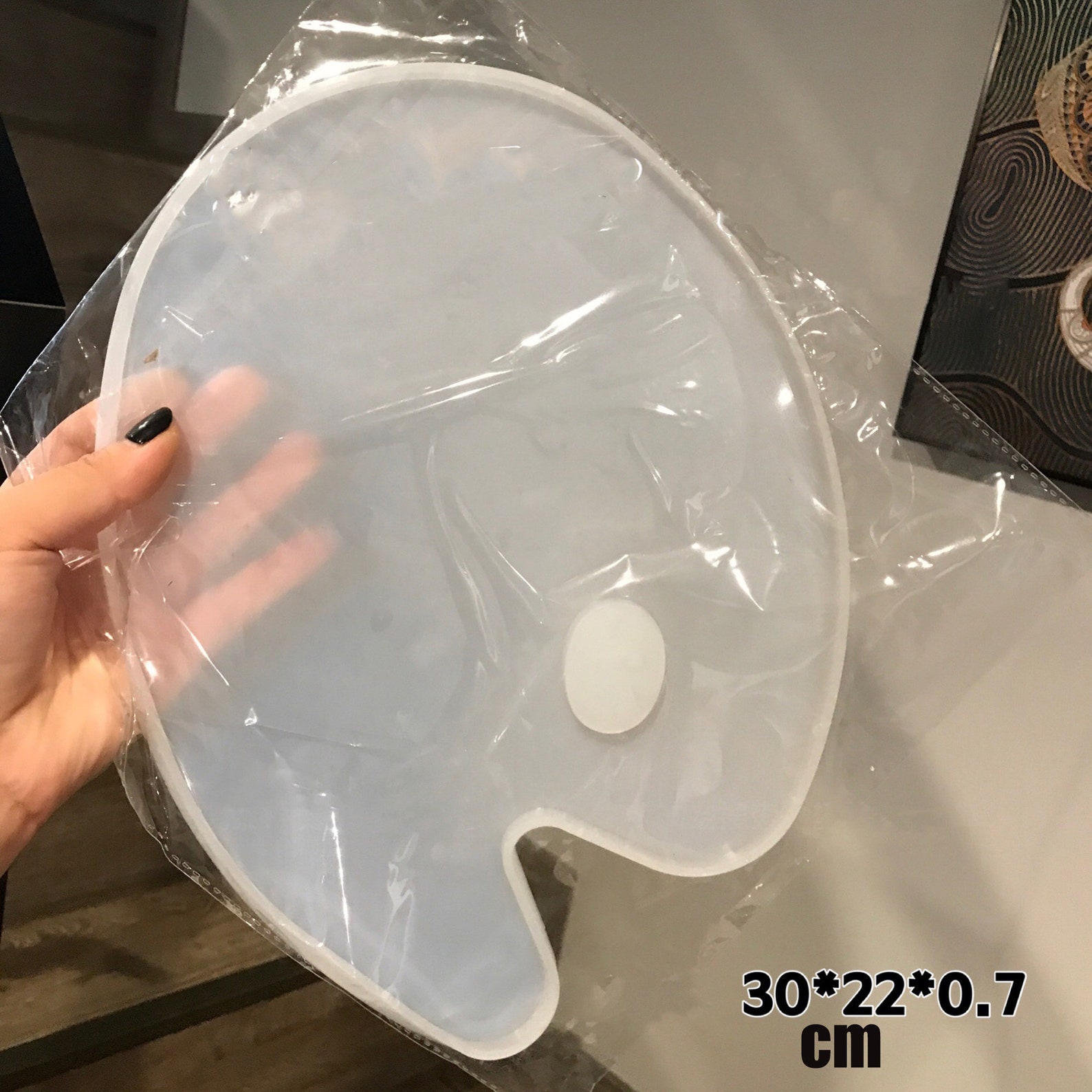 Paint Palette Mold Resin Coaster Molds Tray Silicone Mold Etsy UK