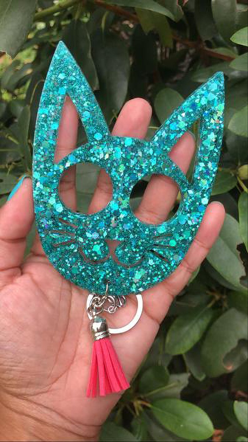 Cat Self Defense Keychain Resin Mold cat self defense mold Etsy