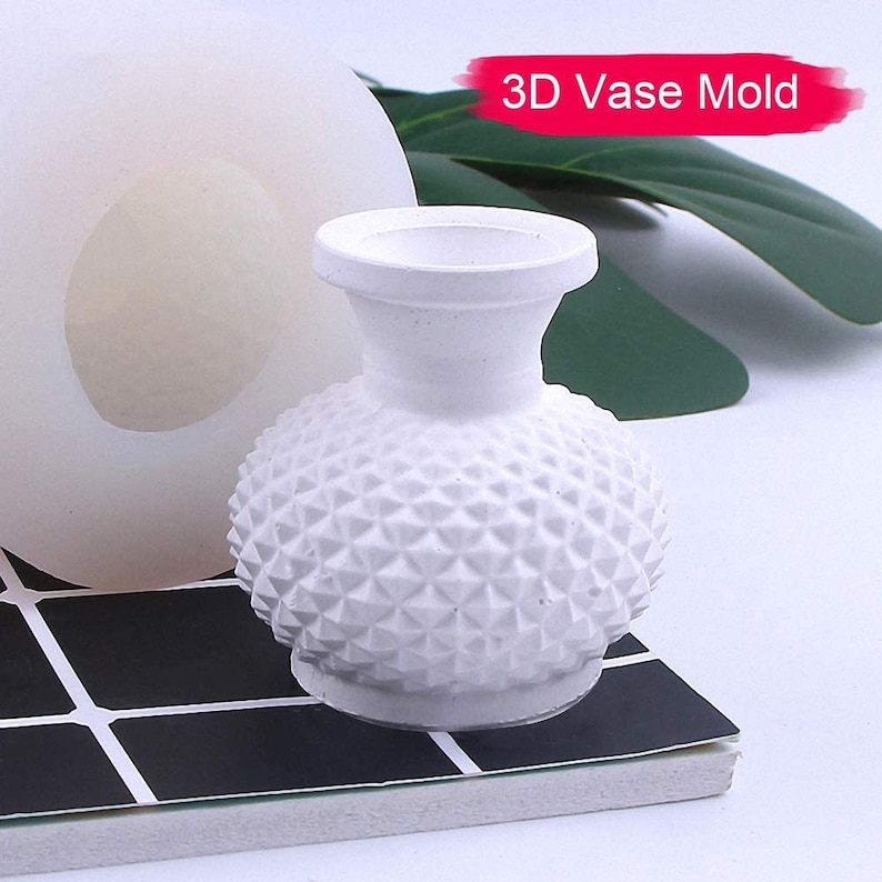 Vase Resin Molds round vase silicone mold vase for flowers Etsy