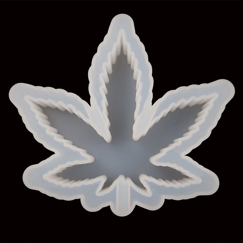 Marijuana Leaf Ashtray Resin Mold Weed Leaf Ashtray Silicone Etsy