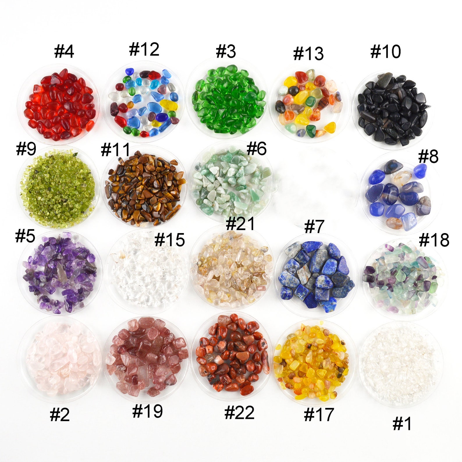 Stone Filling For Resin Mold white pink crystal crushed Etsy