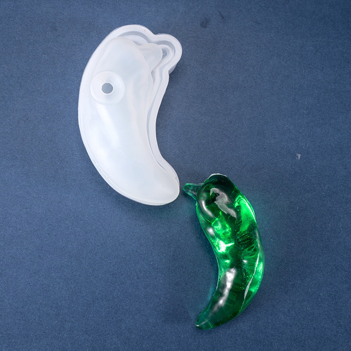 Chili Pepper Resin Mold Green Pepper Mold Pendant Etsy