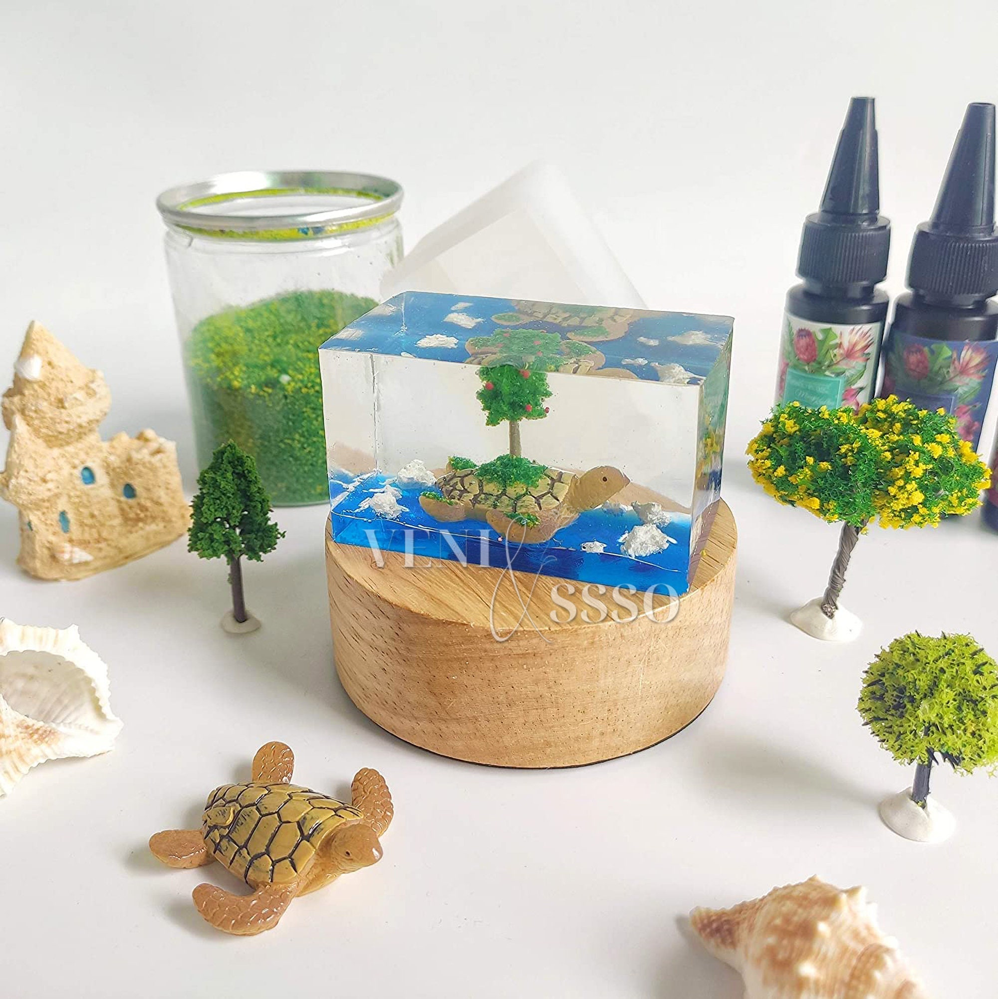 Rectangle Resin Mold Paperweight Silicone Molds Cuboid Etsy Australia