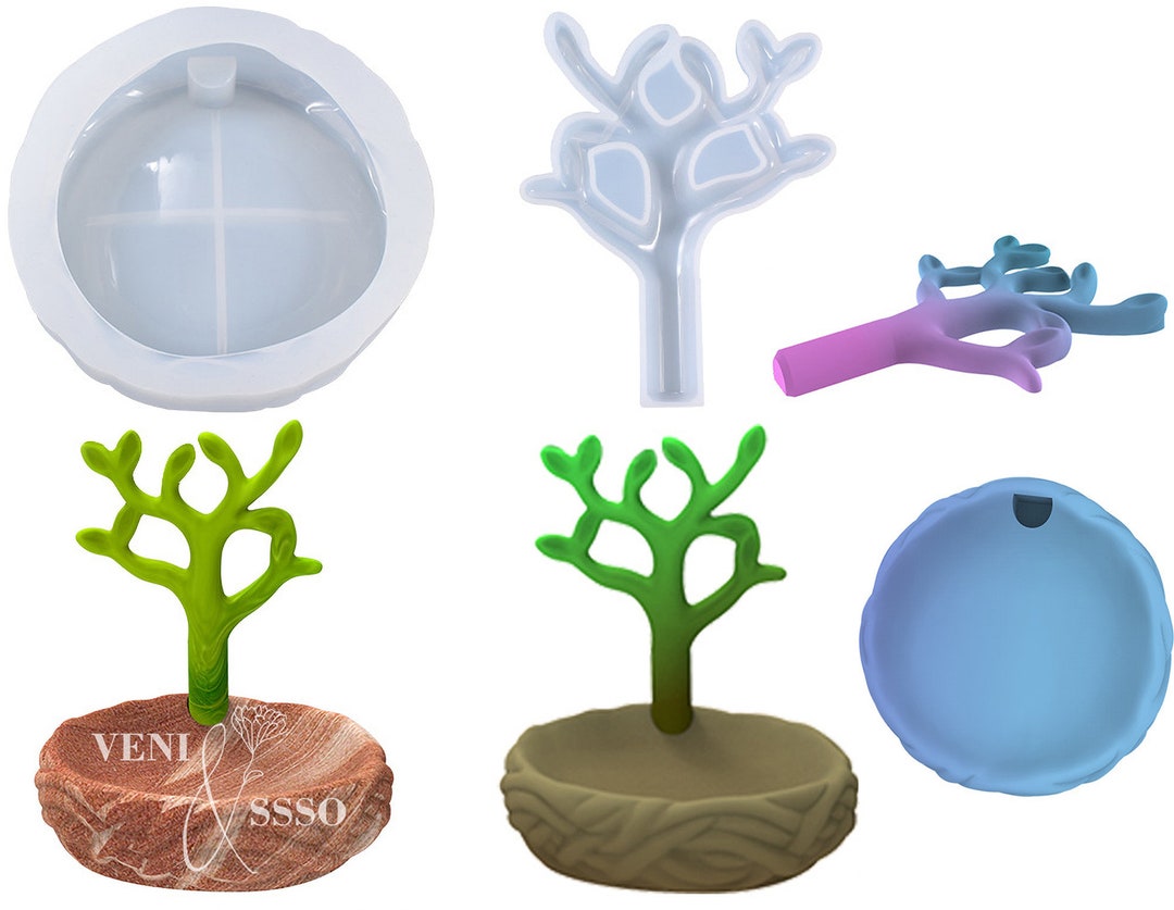 Jewelry Box Mold Tree Bud Ring Holder Resin Molds Creative Etsy