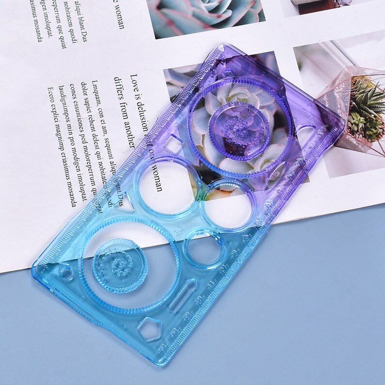 Ruler Resin Mold Drawing Tool Stationery Handmade Student | Etsy