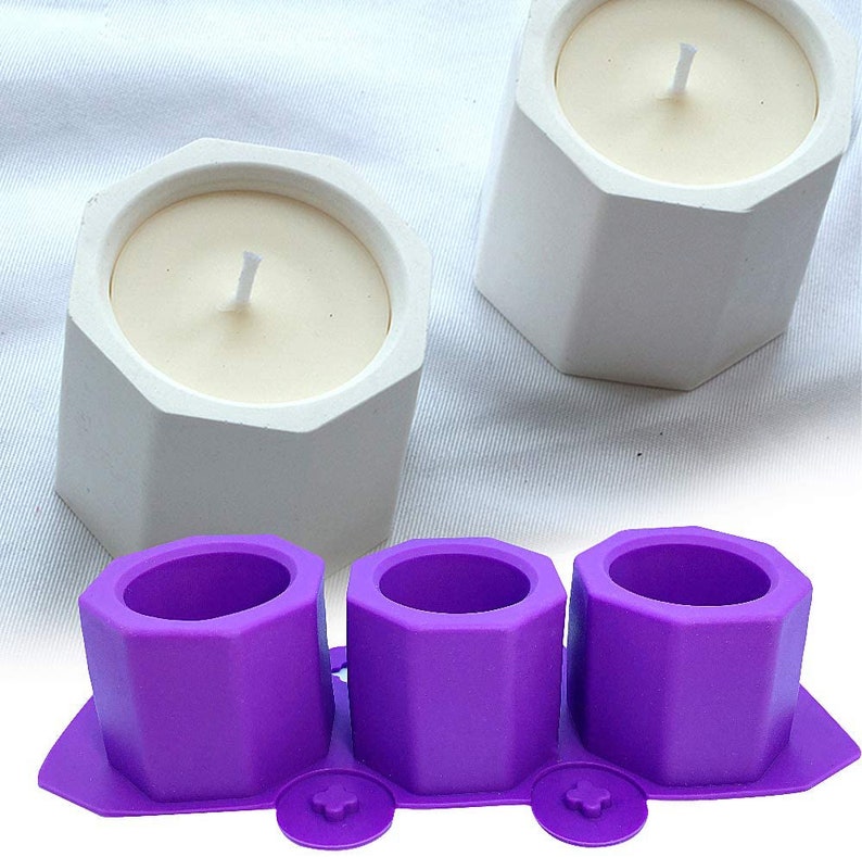 DIY Candle Holder Resin Mold Flower Pot Silicone Mold Etsy