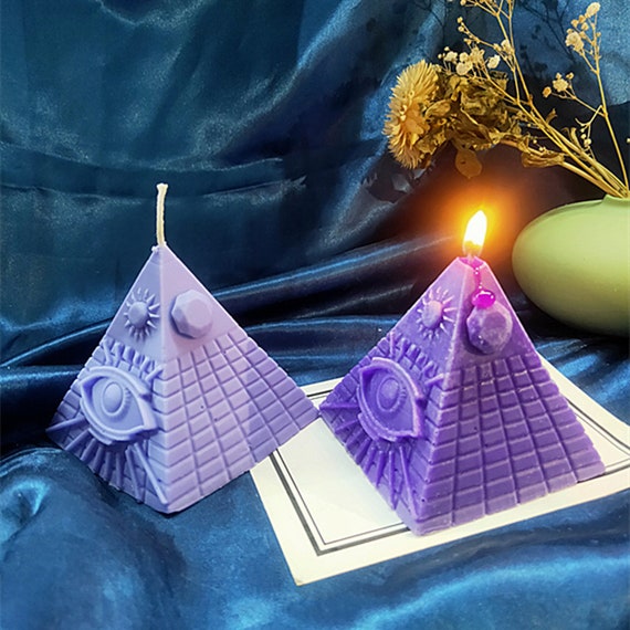 Pyramid Candle Mold, Pyramid Resin Mold, Candle Silicone Mold