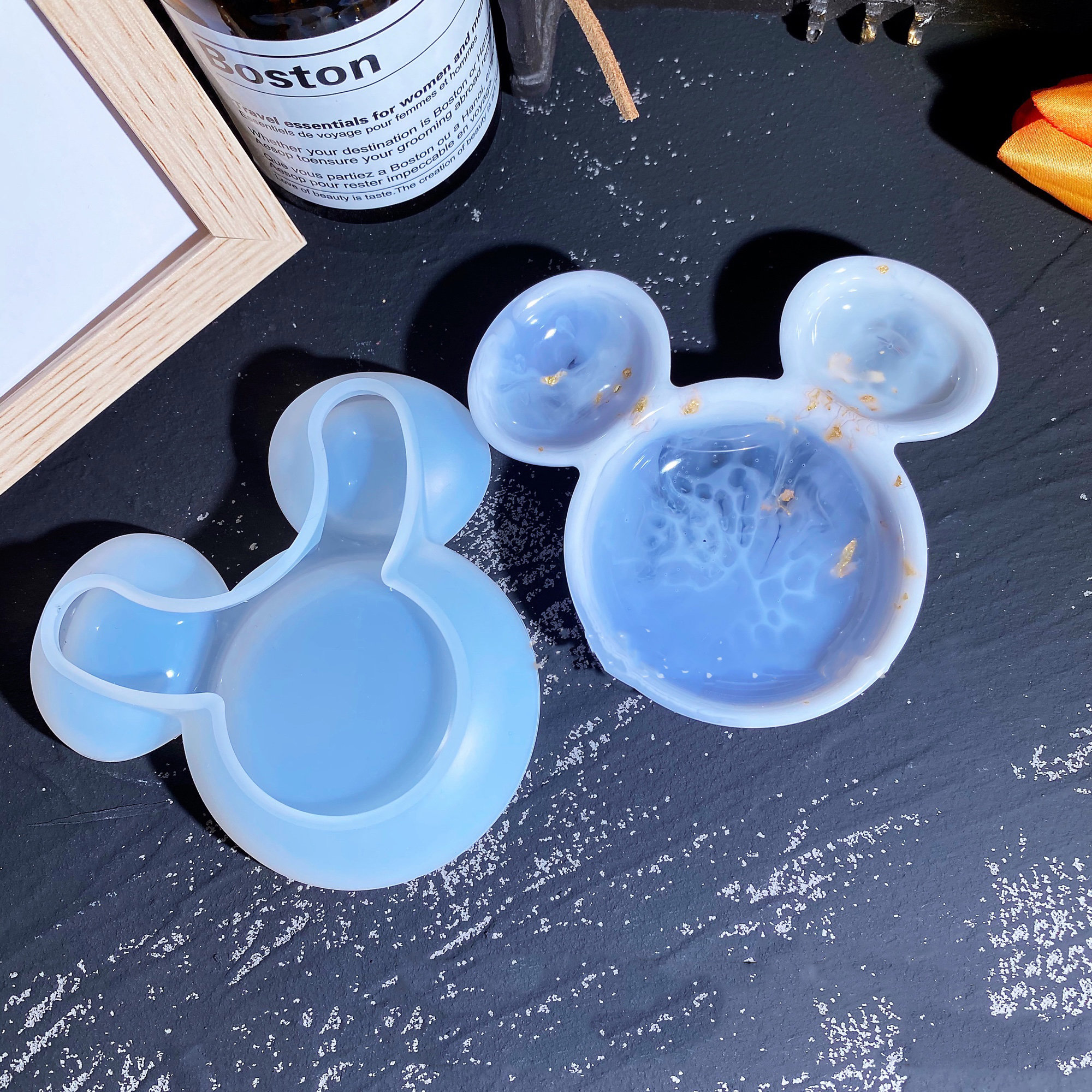 Mickey Mouse Quicksand Resin Shaker Molds, Castle Silicone Molds, Disney  Molds, Resin Keychain Accessories, Silicone Molds Supplies F160 