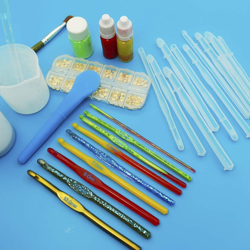 Crochet Hooks Resin Mold Knitting Needles Craft Crochet Hook Etsy