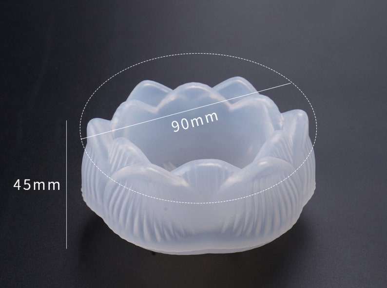 Lotus Flower Resin Mold Lotus Ashtray Mold Handmade supplies Candlestick Mold Casting Resin Art Flowers Jewelry Box Silicone Mold