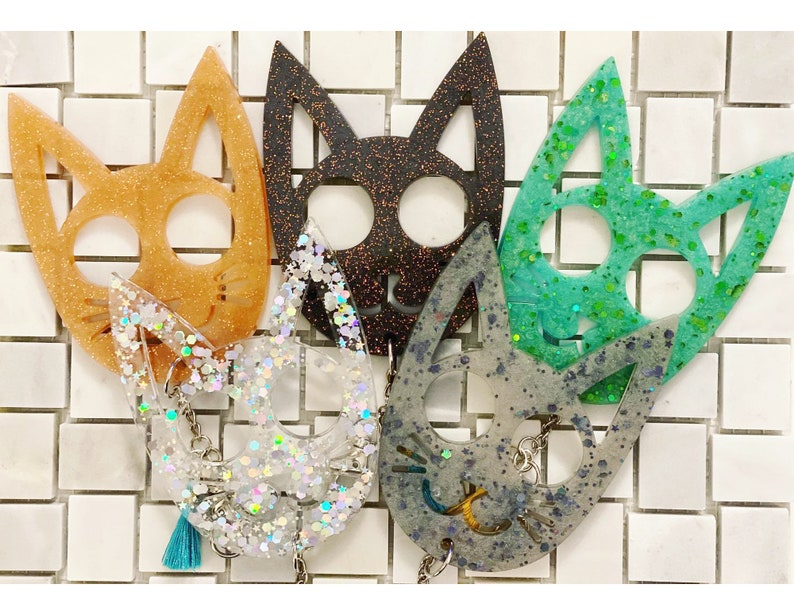 Cat Self Defense Keychain Resin Mold cat self defense mold Etsy