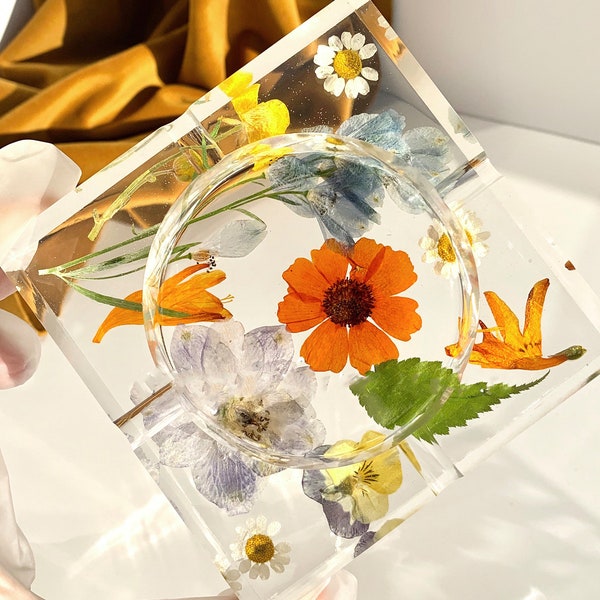 Flower Resin Ashtray Etsy