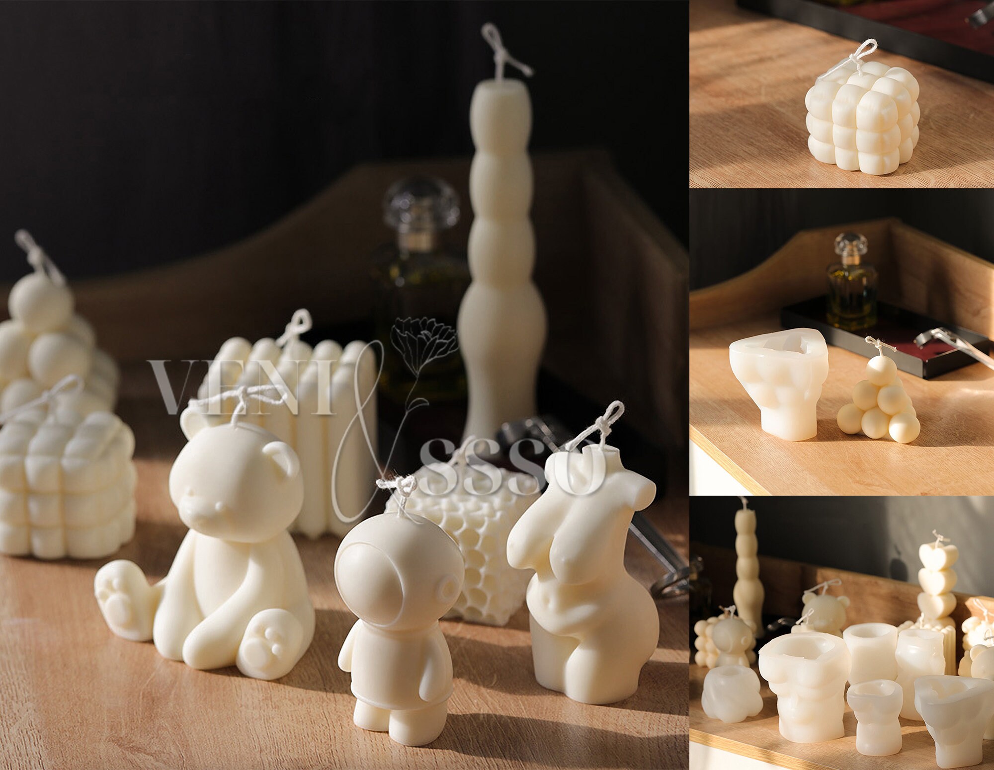 3D Candle Mold Candle Silicone Mold Female Body Etsy