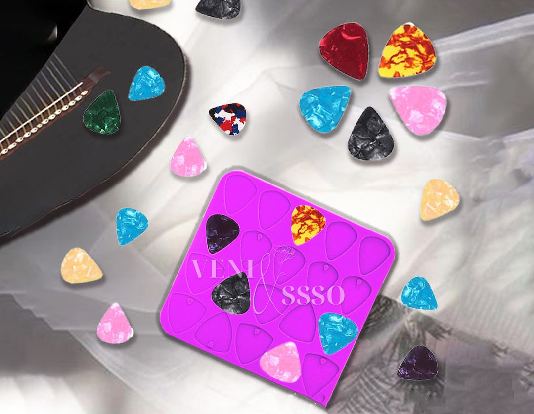 Guitar Pick Resin Molds Guitar Triangle Plectrum Silicone Etsy