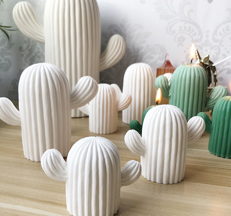 3D Cactus Candle Molds Resin Cactus Silicone Mold Cactus Etsy