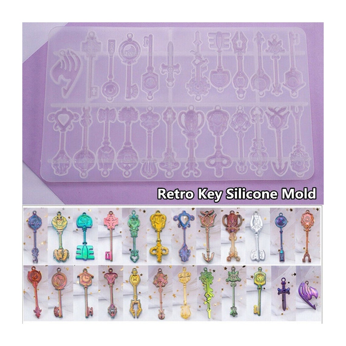 Key Pendant Resin Molds key silicone molds key jewelry Etsy