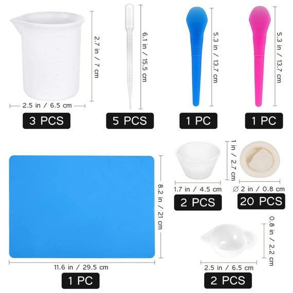 Buy Silicone Mixing Cups for Resin Resin Silicone Measuring Cups 100ml  Epoxy Resin Mixing Cups With Silicone Mat Silicone Stir Stick Online in  India 