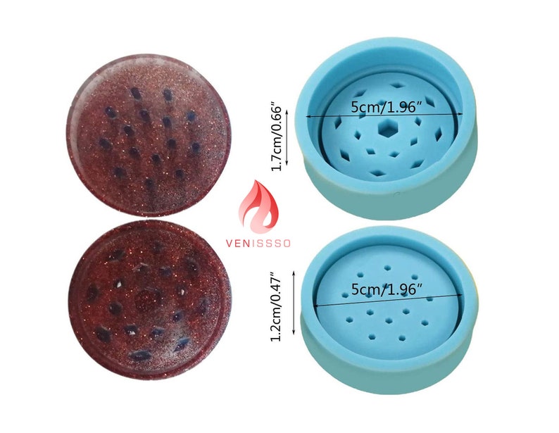 Herb Grinder Resin Mold smoke grinder silicone mold Etsy