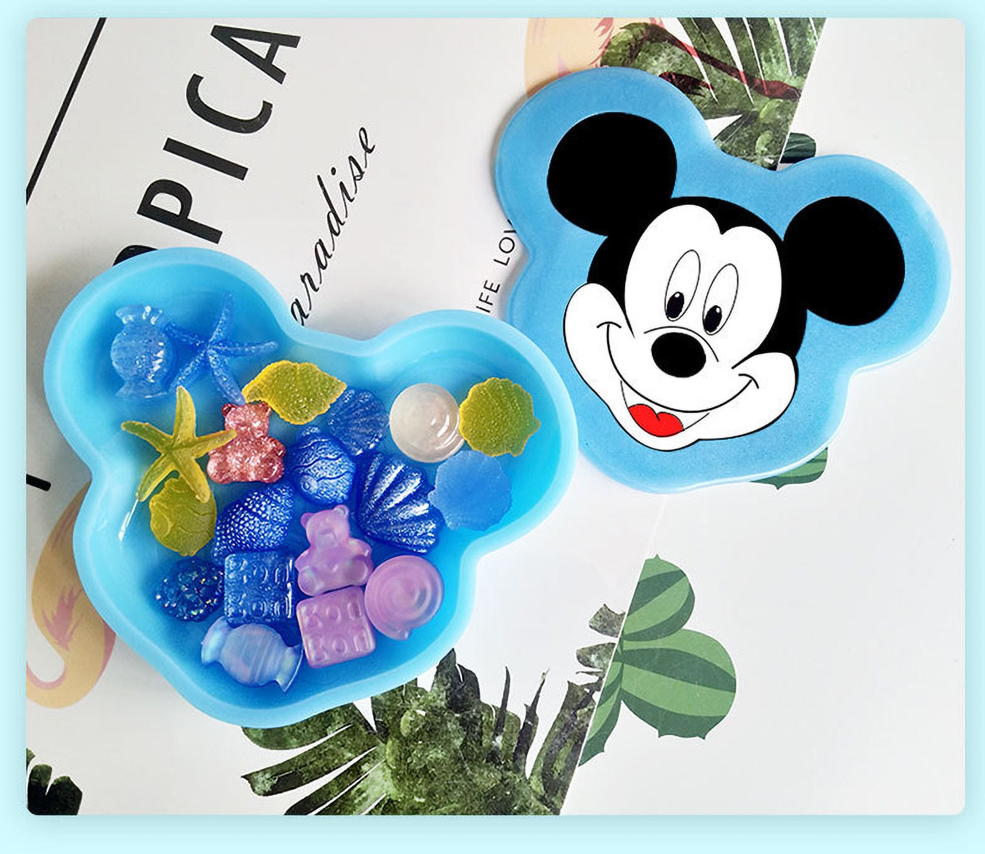 Disney Mickey la souris Boîte à musique lune bleu 30 cm