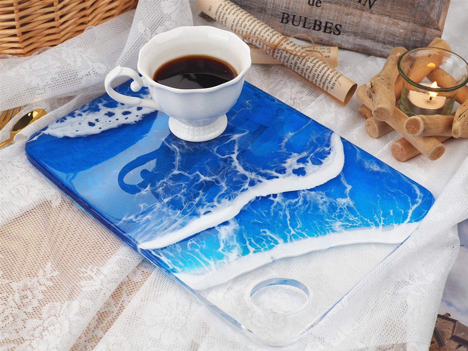 Square Rolling Tray Mold Resin Serving Tray Silicone Molds Etsy