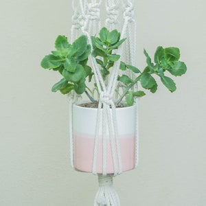 Beautiful Macrame Plant/ Pot Hanger for Large Size Pot  - Indoor or Outdoor Use