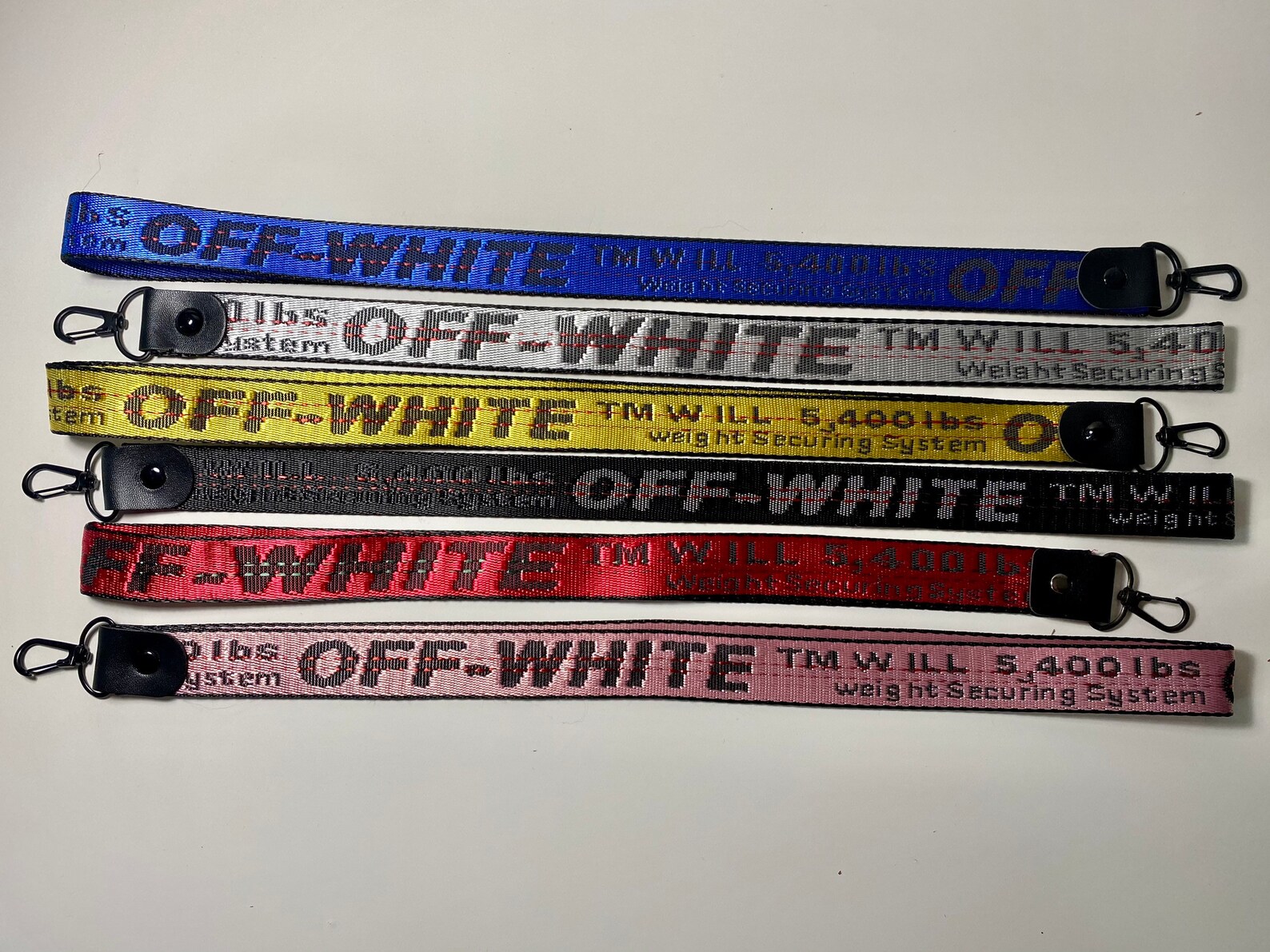 Off White Keychain long Etsy