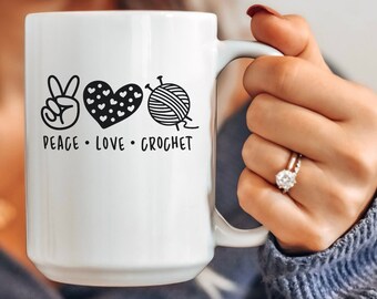 Funny Yarn, Crochet, Knitting Mug - gift for knitter crocheter yarn  - yarn lover gift - yarn obsessed collector - yarn coffee mug