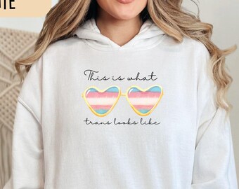 Transgender Pride Hoodie - Pride Month - LGBTQ Pride Shirt - Trans Gift - Trans Flag Colors - Trans Ally Top - Protect Trans Kids Sweater