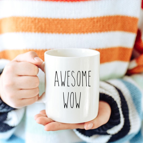 Awesome Wow Hamilton coffee mug | best friend gift | birthday gift | King George | graduation gift | funny coffee mug | Rae Dunn inspired