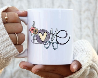 Funny Yarn, Crochet, Knitting Mug - gift for knitter crocheter yarn  - yarn lover gift - yarn obsessed collector - yarn coffee mug
