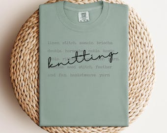 Komfort Farben Damen Garn, Häkeln, Stricken Shirt - Geschenk für Stricker Häkler - Garn Liebhaber Geschenk - Garn besessen Sammler - Mama Geschenk