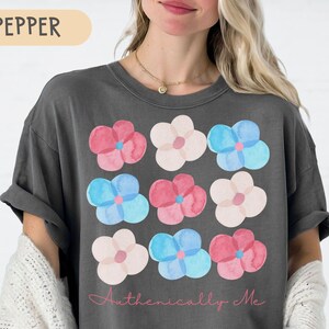 Transgender Pride Tee - Subtle Trans Tee -  LGBTQ Pride Shirt - Trans Gift - Trans Ally Top - Protect Trans Kids - Pink and Blue Shirt