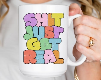 Funny Sarcastic Coffee Mug - Graduation gift- Engagement gift - Pregnancy Annoucement cup -Gift for Graduate - New Mom Dad gift-Colorful mug