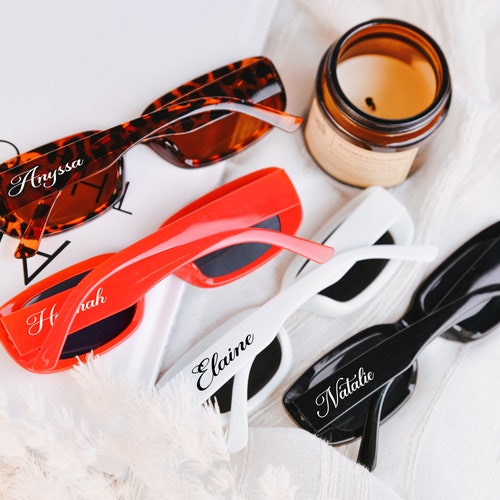 Custom Bridal Party Vintage Sunglasses,bachelorette Party  display picture 3