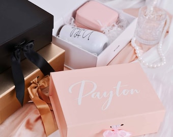 Caixa personalizada para convite de madrinhas - Caixa de lembranças personalizada - Caixas de presente para o cortejo nupcial