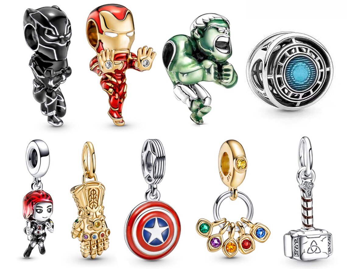 Pandora Charms Pandora Marvel Charms Pandora Avengers Etsy