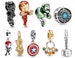 Pandora Charms, Pandora Marvel Charms, Pandora Avengers Charms, Iron Man Captain America Hulk Charms Thanos Charms 