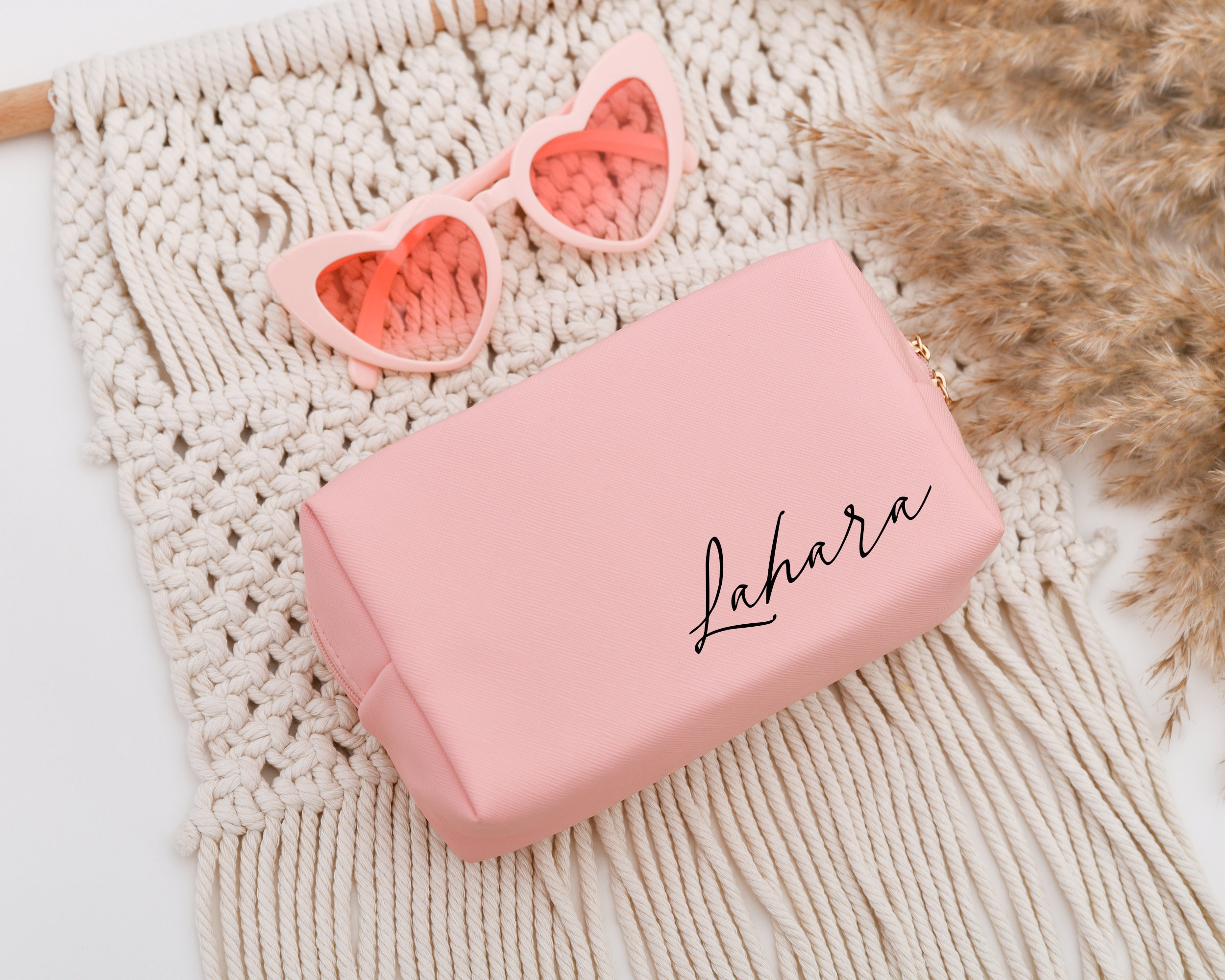 Personalise Toiletry Organizer for Women, Travel Storage Case, Wedding Favors, Bridesmaid gifts, Bride Makeup Bag
